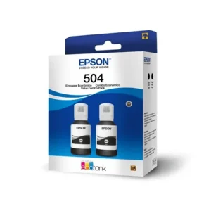 Pack de 2 Tintas Originales EPSON T504 Color Negro 127ML C13T03N12U