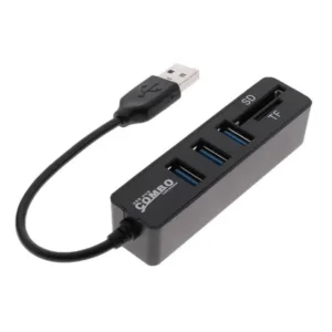 HUB USB 2.0 Multipuertos | Adaptador Expansor para PC, Laptop y Smart TV