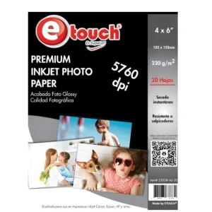 Papel Fotográfico ETOUCH 220GR-20 Glossy
