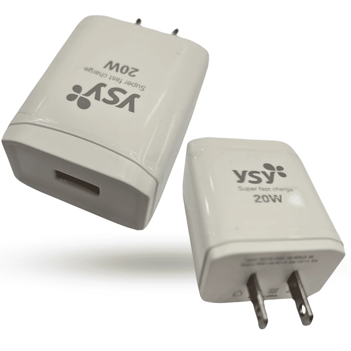 Combo cargador 3 en 1 YSY-212, color blanco, Cargador de pared- para carro (para colocar en la cigarrera) - Imagen 2