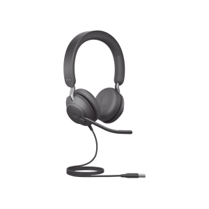 Diadema Audifono Alambrico C/Microfono Jabra 24189-999-999/USB-A/Version MS Con Aislamiento de Ruido/Indicador de Ocupado/Negro