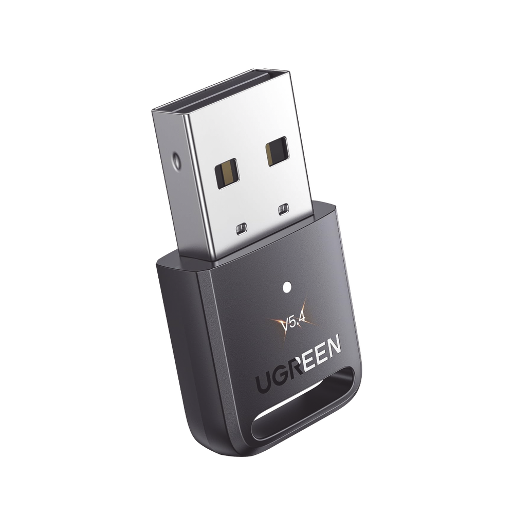 Adaptador USB-A a Bluetooth 5.4 Ugreen 35058/Hasta 20M/Alta Fidelidad de Audio/Velocidades de Transferencia Rapidas/Plug & Play/Soporta Hasta 5 Dispositivos/Color Negro