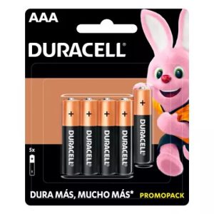 Bateria Duracell 41333404486/Alcalina/AAA 4+1 Pilas