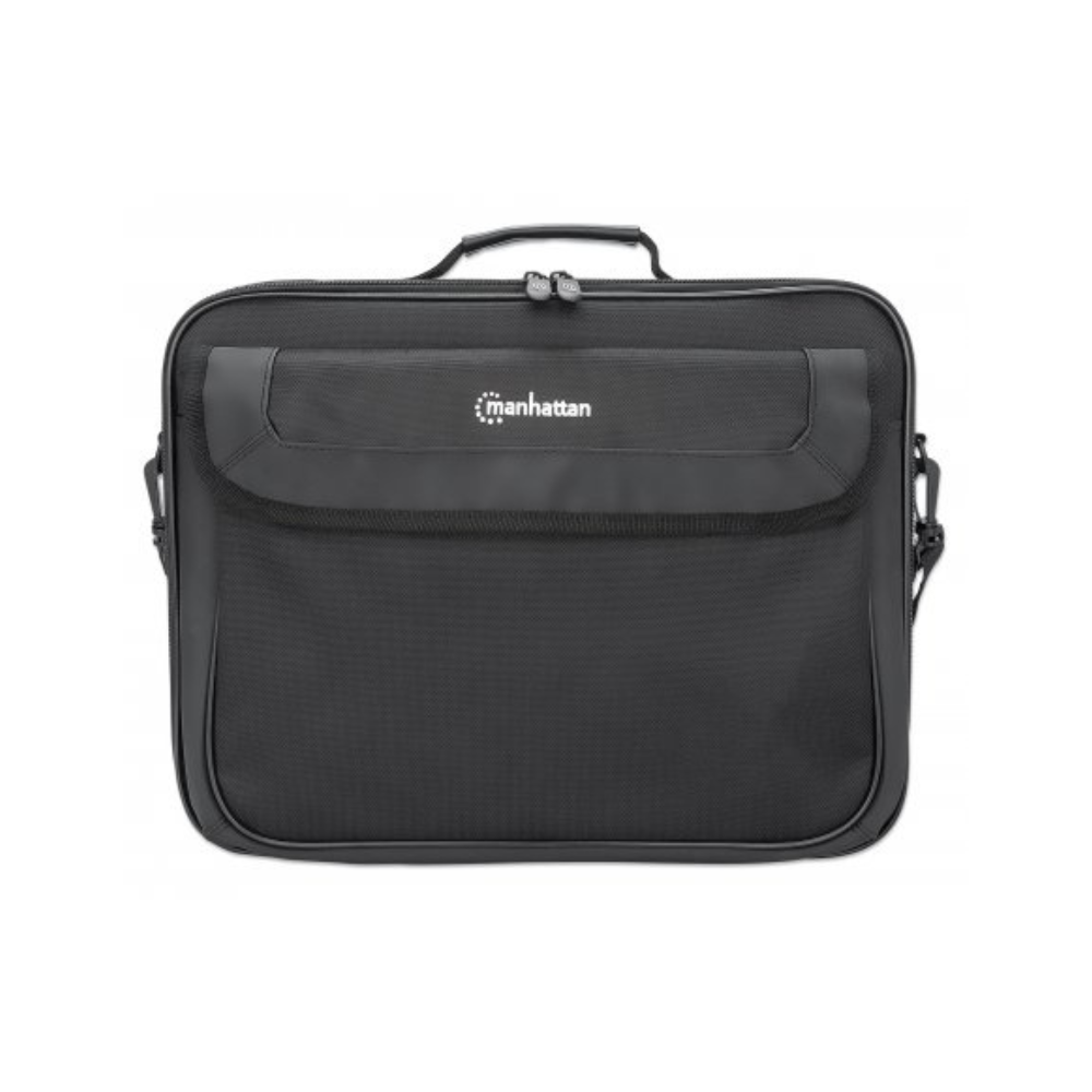 Maletín Para Laptop 15.6″ Manhattan Cambridge Clamshell / Poliéster / Color Negro / 439947 - Imagen 3