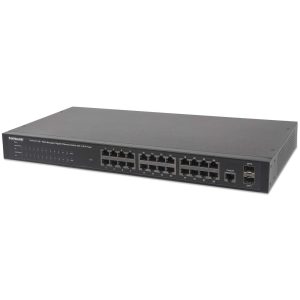 Switch Gigabit Intellinet 560559 24 Puertos/Administrable/30W/Pto 240W 2 SFP