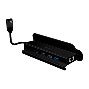 HUB USB-C 6 En 1 Acteck Gate 6 DH665 4K/USB 3.1/HDMI/RJ-45/Color Negro/AC-936767