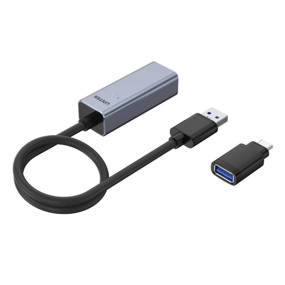 Adaptador USB 3.0 a Gigabit Ethernet con adaptador USB-C - Imagen 2