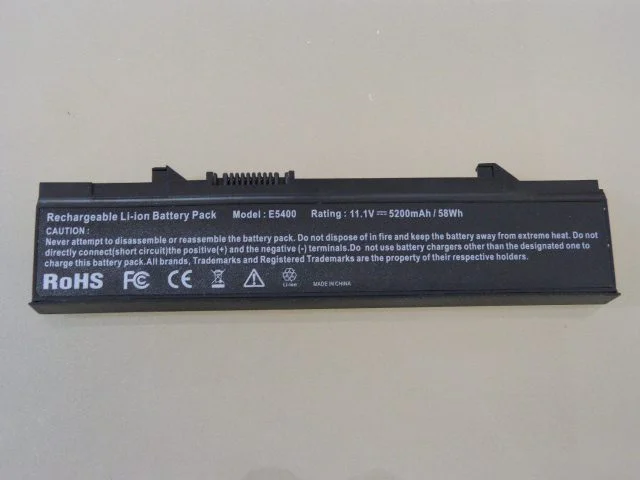 Bateria Generica para Notebook DELL E5400 Color Negro, 58 Wh/5200mAh, 11.1V