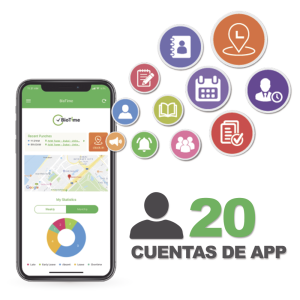 Licencia de Control de Acceso ZKTECO BIOTIMEAPP20 Para Realizar Checadas de Asistencia Desde Smartphone Con Envio de Fotografia/Ubicacion GPS/Compatible Con Biotimepro/20 Usuarios