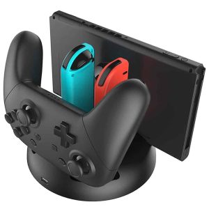 Base de carga 4 en 1 Ipega – para controles N-Switch/N-Switch Lite, Pro y Joy-con