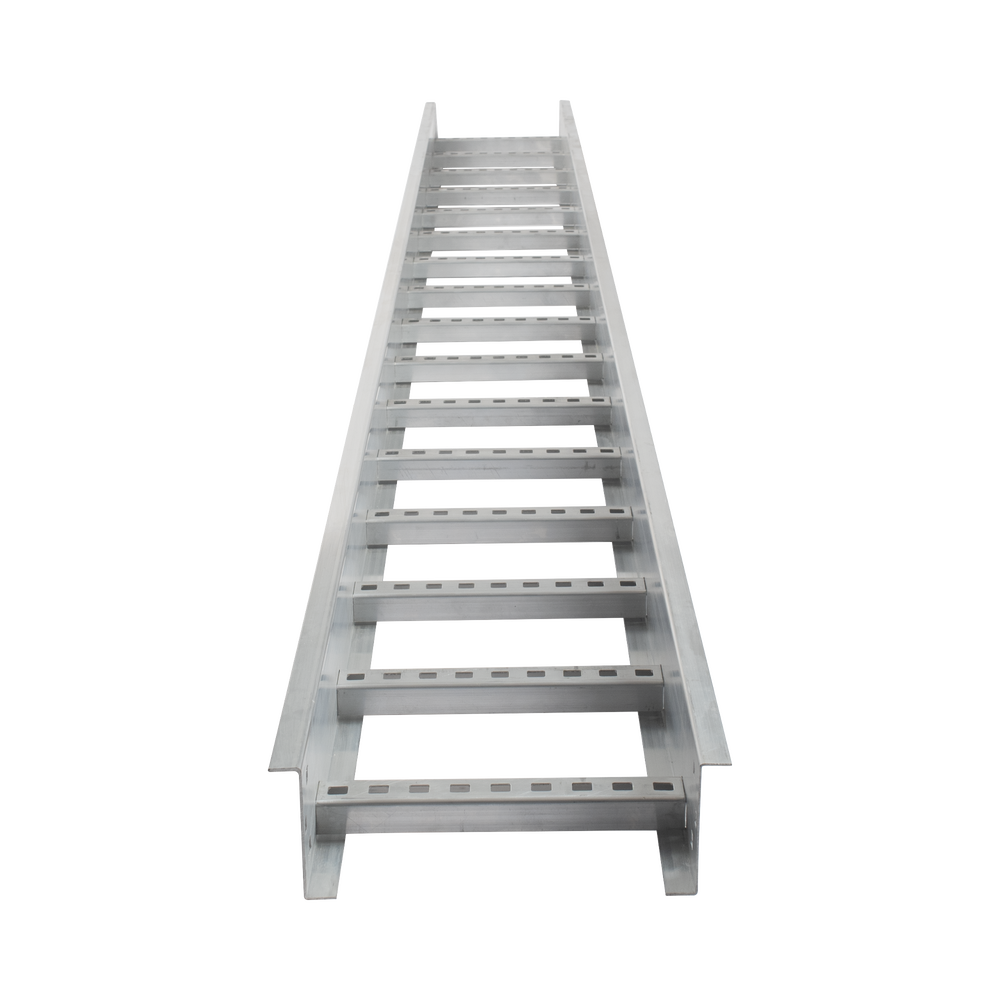 Escalera de Aluminio Portacables Charofil CH-E89PX6AK Perfil Z/Peralte 3 1/4″/Paso 9″/Ancho 6″/3.66M/Capacidad Max. 137 Cables/Incluye Cople Union y Tornilleria
