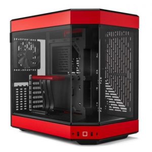 Gabinete Hyte Y60/Midi-Tower/Con Ventana/Sin Fuente/USB 3.0/3 Ventiladores 120MM/Negro-Rojo/ATX/CS-HYTE-Y60-BR