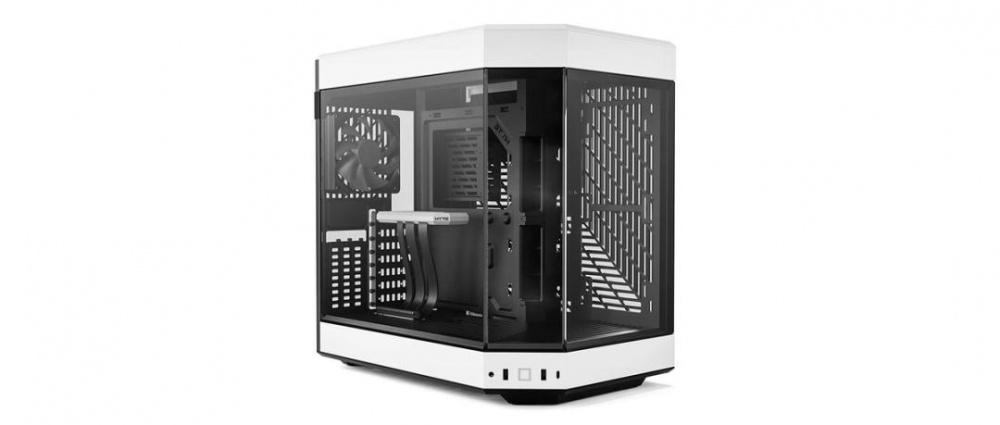 Gabinete Hyte Y70/Midi-Tower/Con Ventana/Sin Fuente/USB 3.0/Vidrio Templado/Negro-Blanco/ATX/CS-HYTE-Y70-BW