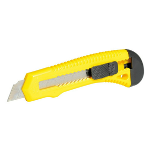 Cutter Surtek CUTF8 Con Cuerpo/de Plasticode/18MM/Cambio Automatico de Navaja/Amarillo