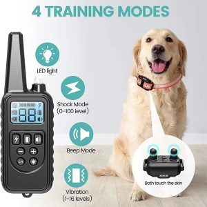 Collar de Adiestramiento Para Perros  – Recargable –  Tamaño Ajustable