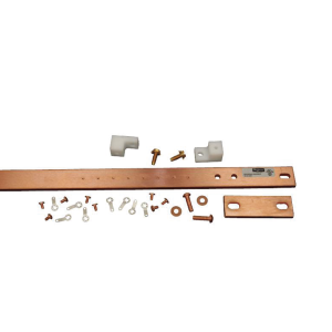 Kit de Barra de Tierra Fisica Hoffman Para Rack de 19″/Fabricada en Aleacion de Cobre Electrolitica Resistente/DG19
