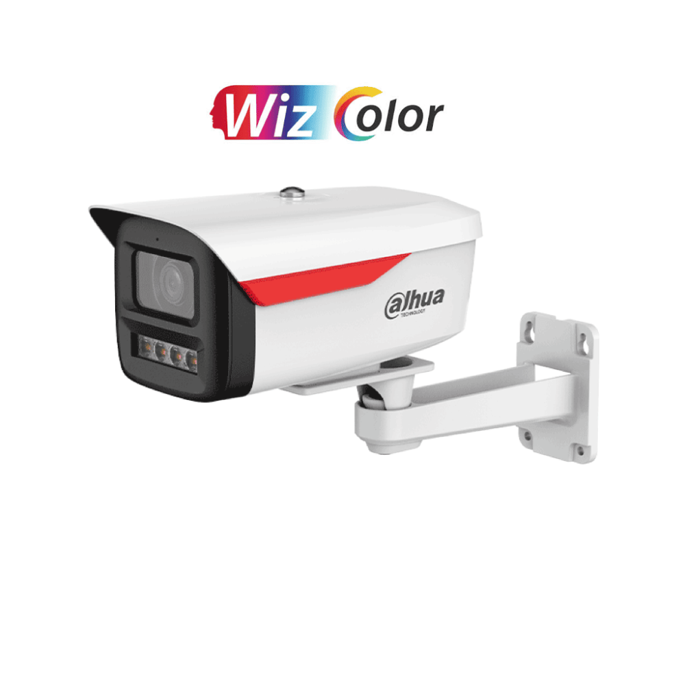Cámara IP Bullet Dahua DH-IPC-HFW2849M-S-B-PRO 8MPX / Lente 3.6mm / Wizcolor / Wizsense / Equipada Con IA / SMD Plus / Micrófono Integrado / Protección Perimetral / Ranura MicroSD / WDR Real De 120DB / IP67