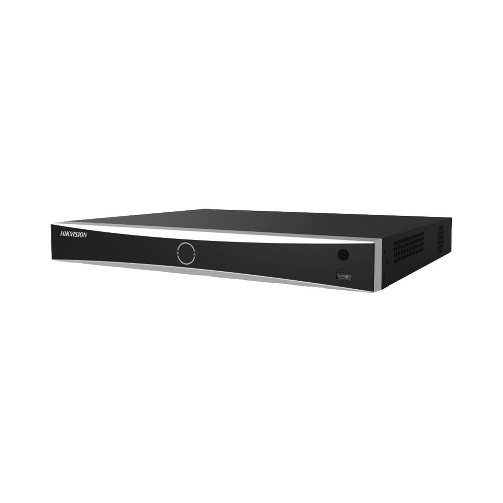 NVR 8 Canales IP Hikvision DS-7608NXI-K2/8P(D)/12MPX/8 Puertos POE+/Acusense/Reconocimiento Facial/2 Bahias de Disco Duro/HDMI en 4K/Alarmas I/O/300M POE Modo Extendido