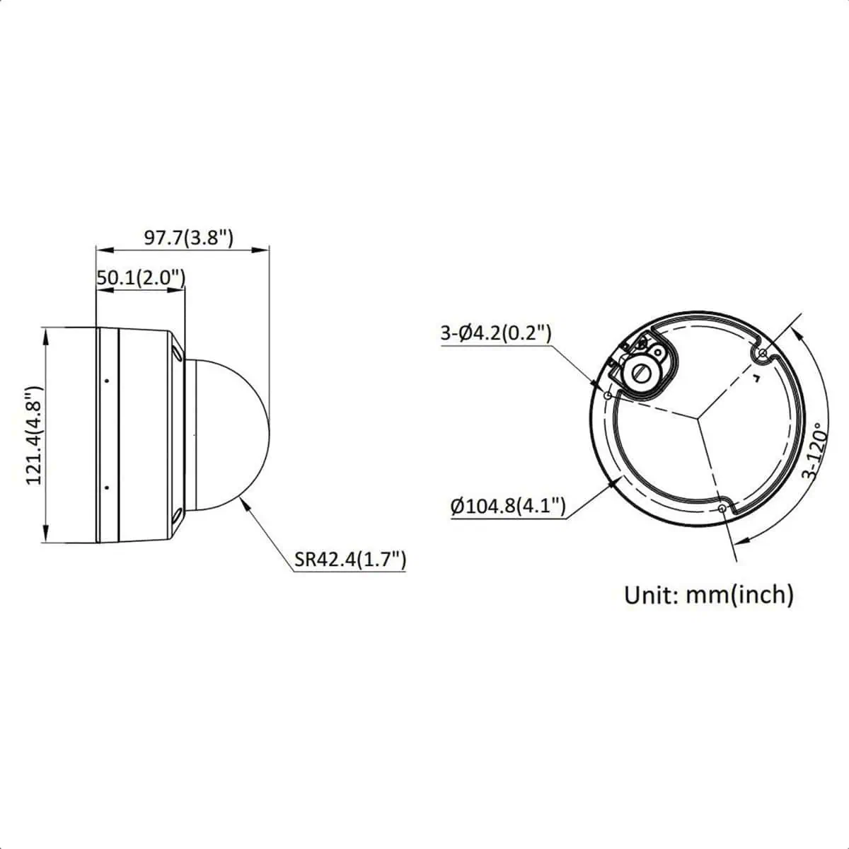 Camara Domo 4mp Ir Antivandalismo Hikvision DS-2CD1143G2-LIUF - Imagen 6