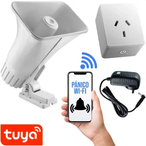 Alarma Wifi Pánico Sirena Náutica 120db Exterior App Celular