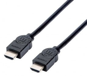 Cable HDMI M-M MANHATTAN 355308 1.5 M/4K/30HZ/Blindado/Negro