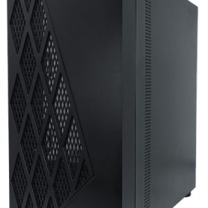 Gabinete Evotec Taipei/Micro-Tower/Con Ventana/Sin Fuente/3 Ventiladores Instalados/USB 2.0/3.0/Color Negro/Micro-ATX/Mini-ITX/EV-1018