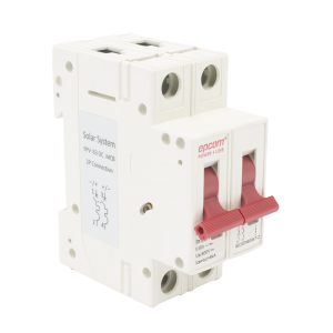 Interruptor 2P Epcom Powerline FPV632PC63 Proteccion Termica/63A/Corriente Directa 800VCC Para Aplicacion Fotovoltaica Montaje Riel DIN