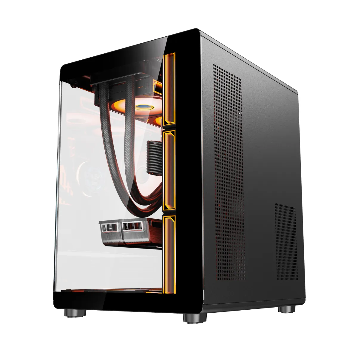 Gabinete Gamer Kronos Glazex, ATX, Vidrio Templado, 3Fan ARG - Imagen 4