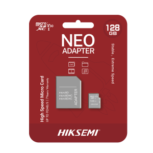 Memoria MicroSDXC 128GB Hiksemi HS-TF-C1/128G/NEO/A Con Adaptador / Multipropósito / Clase 10
