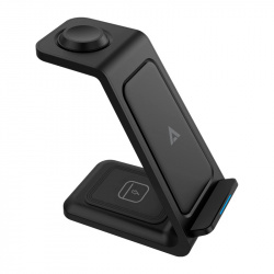 Cargador Inalambrico ENERGON S-MATE CI720 3 EN 1 ACTECK AC-937153 15W/USB-C/Color Negro