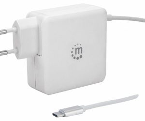 Cargador Universal USB-C MANHATTAN 180245 60W/Suministro De Energia PD/Color Blanco