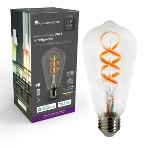 Foco inteligente WiFi, multicolor Luz blanca cálida y RGB (LC-1398)