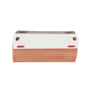 25 Piezas de Etiqueta Autolaminada Para Identificacion de Fibra Optica Linkedpro LP-EAL Para Uso Interior/Exterior/ 90 X 50 MM/Color Negro Con Naranja