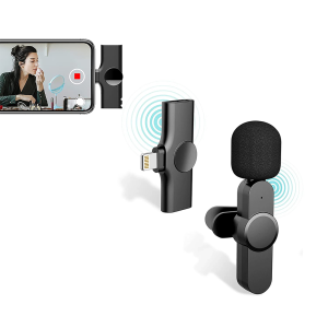Micrófono Lavalier Solapa Inalámbrico Para iPhone, iPad