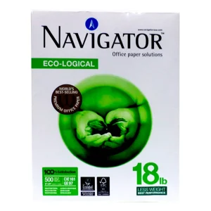 Resma de Papel Oficio Navigator 75GM extra blanco.