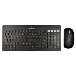 Kit Teclado y Mouse Inalambrico Perfect Choice Zebray Recargable/Color Negro/PC-201373