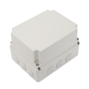 Caja Derivacion-Conexion de Plastico (190 X 240 X 165 MM) Precision PST-1924-1ER/12 Glandulas de Goma/Para Instalaciones Comerciales, Residenciales e Industriales/Incluye Tornilleria Para Su Tapa