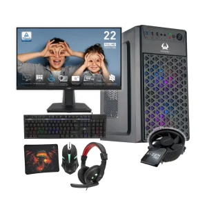 Pc Armada All in one: PC Spartan, Monitor 22″ y periféricos Ultra