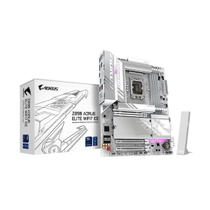 Placa Madre Z890 Aorus Elite Wifi 7 Ice, LGA1851, DDR5, ATX
