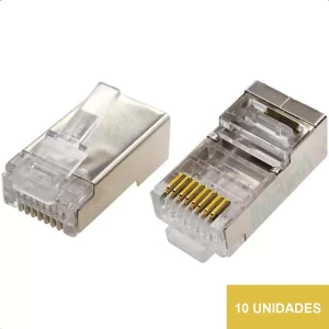 Ficha RJ45 Red CAT6 Metal FTP Bolsa x10