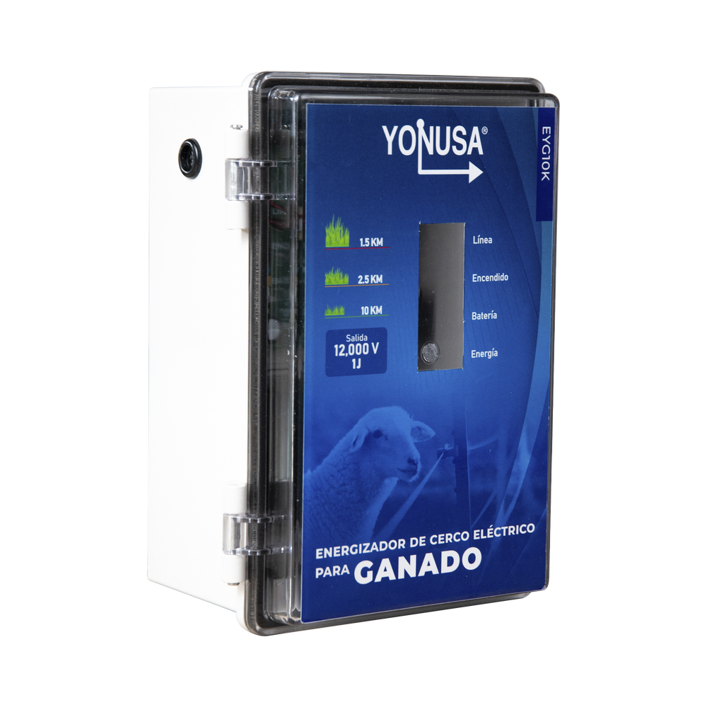 Energizador Para Ganado Yonusa SYSGAN25K 10,000V-2J/25,000M/Metros Lineales de Proteccion/Cercas Electrificadas - Imagen 2