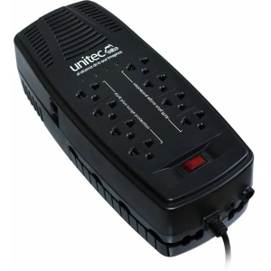 Regulador De Voltaje Unitec U-2000 8 Tomas
