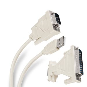Cable DB-9 Macho – USB-A Macho Steren USB-SER 1.8M/Color Negro