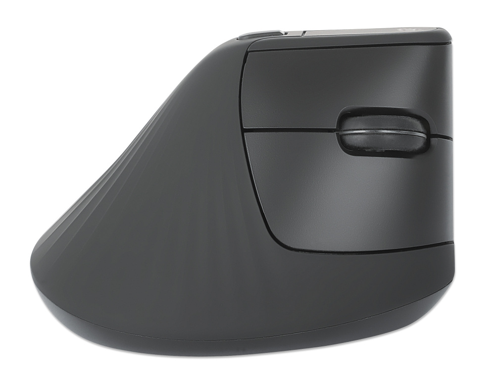 Mouse Inalambrico Vertical MANHATTAN 190336 1,600DPI/6 Botones/Optico/Color Negro - Imagen 4