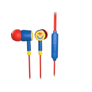 Audifonos X-TECH XTE-M100CM Edición Capitana Marvel,Color Rojo y Azul,con Control de Volumen en Línea,para Celular