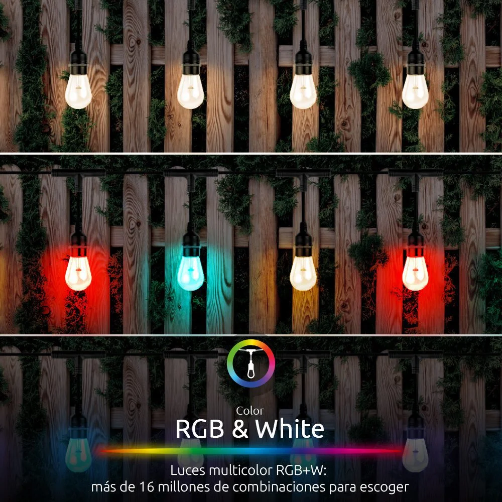 Kit de 24 Bombillas RGB+W NEXXT NHB-O100, 48 pies de largo, Certificación IP65 - Imagen 3