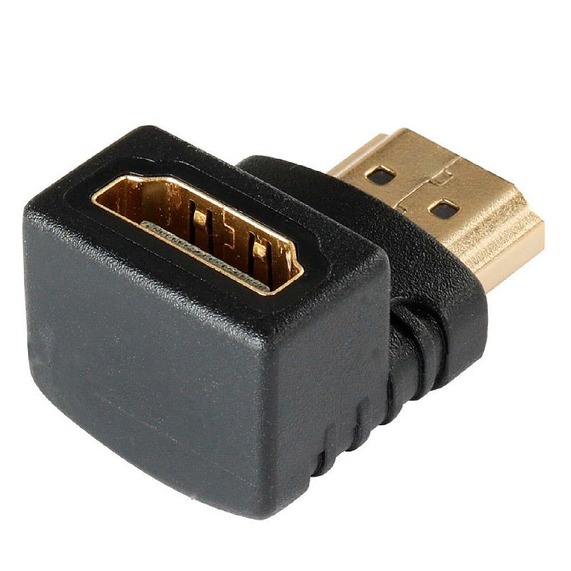 Conector HDMI Hembra a Hembra Adaptador – Acoplador – Extensor para HDTV HDCP 1080P – Curvo Tipo L - Imagen 5