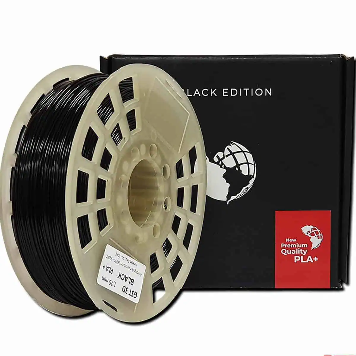 Filamento Negro 1.75 Impresion 3d 1k Gst Black Edition