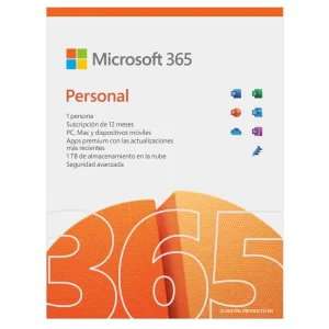 MICROSOFT OFFICE 365 PERSONAL PREMIUM EN CAJA PARA 1 USUARIOS 1 AÑO