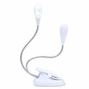 Lampara Flexible de Mesa – Luz de Lectura LED Recargable – Tipo Clip